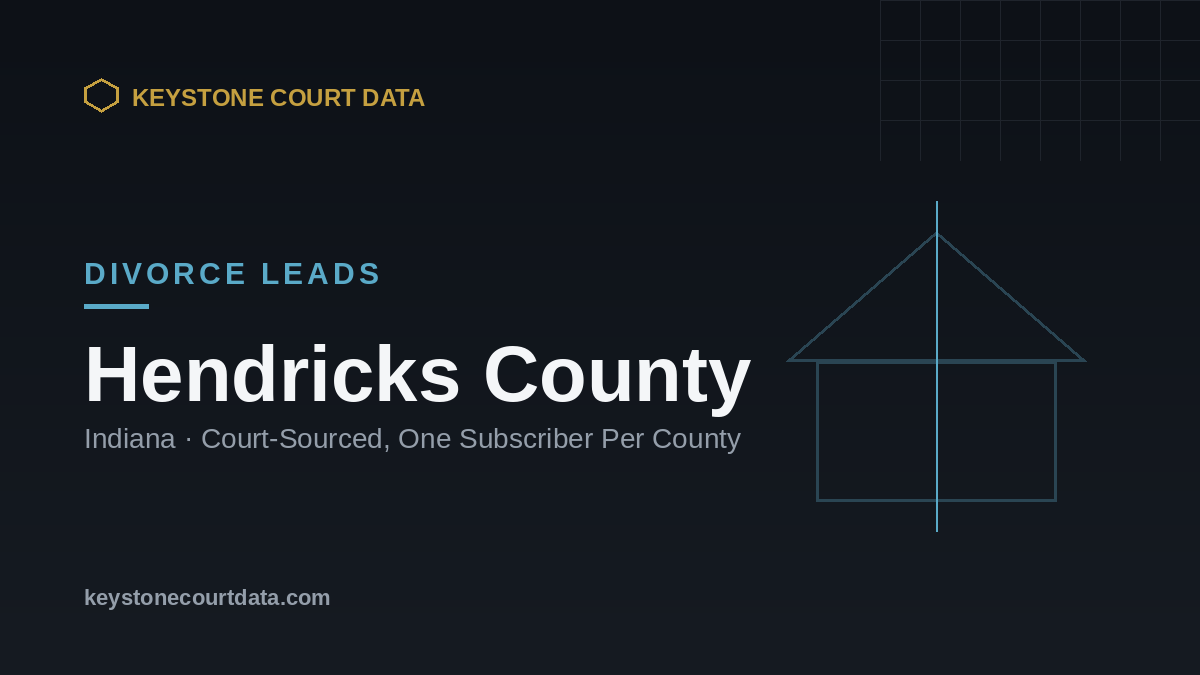 Divorce Leads in Hendricks County, Indiana: Off-Market Deals in Indianapolis' Wealthiest Suburbs