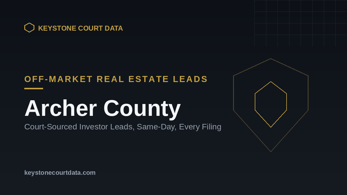Pre-Foreclosure leads in Archer County